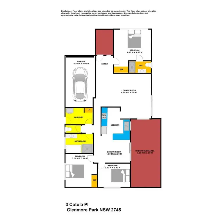 Floorplan of Homely house listing, 3 Cotula Place, Glenmore Park NSW 2745