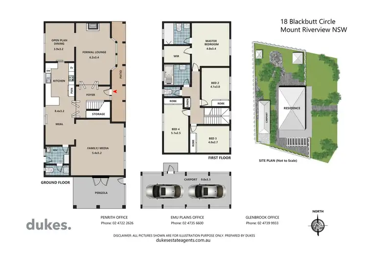 Floorplan of Homely house listing, 18 Blackbutt Circle, Mount Riverview NSW 2774