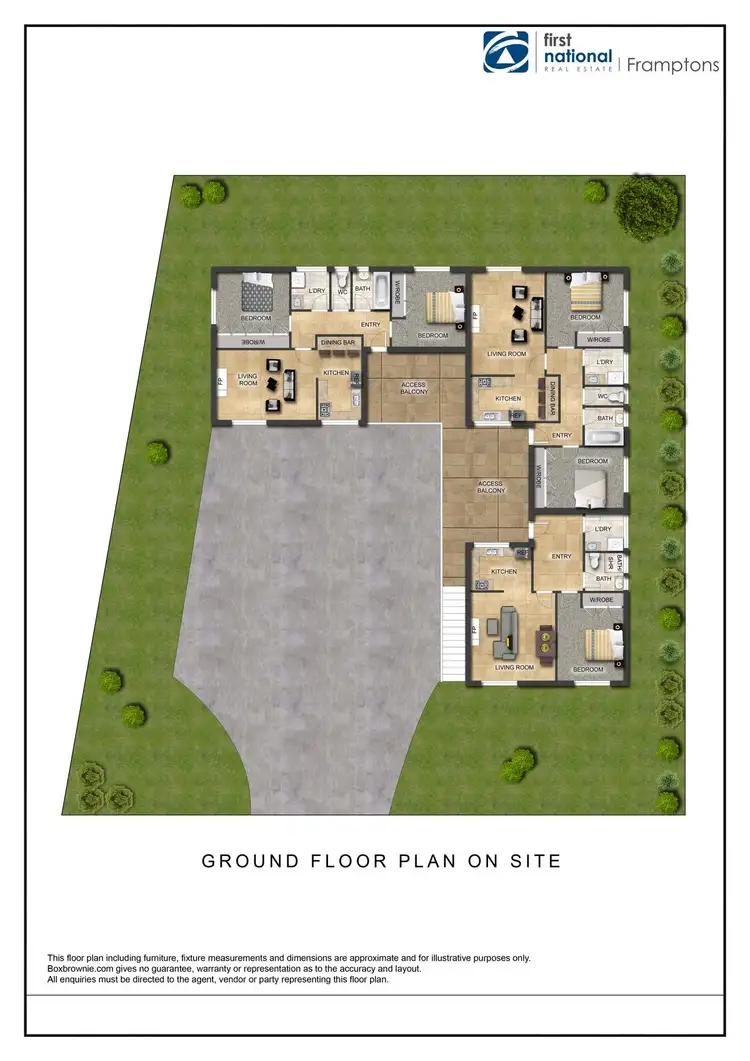 Floorplan of Homely block of units listing, 60 Bradshaw Drive, Gillen NT 870