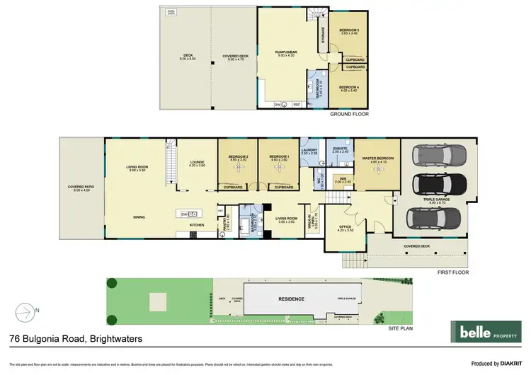 Floorplan of Homely house listing, 76 Bulgonia Road, Brightwaters NSW 2264