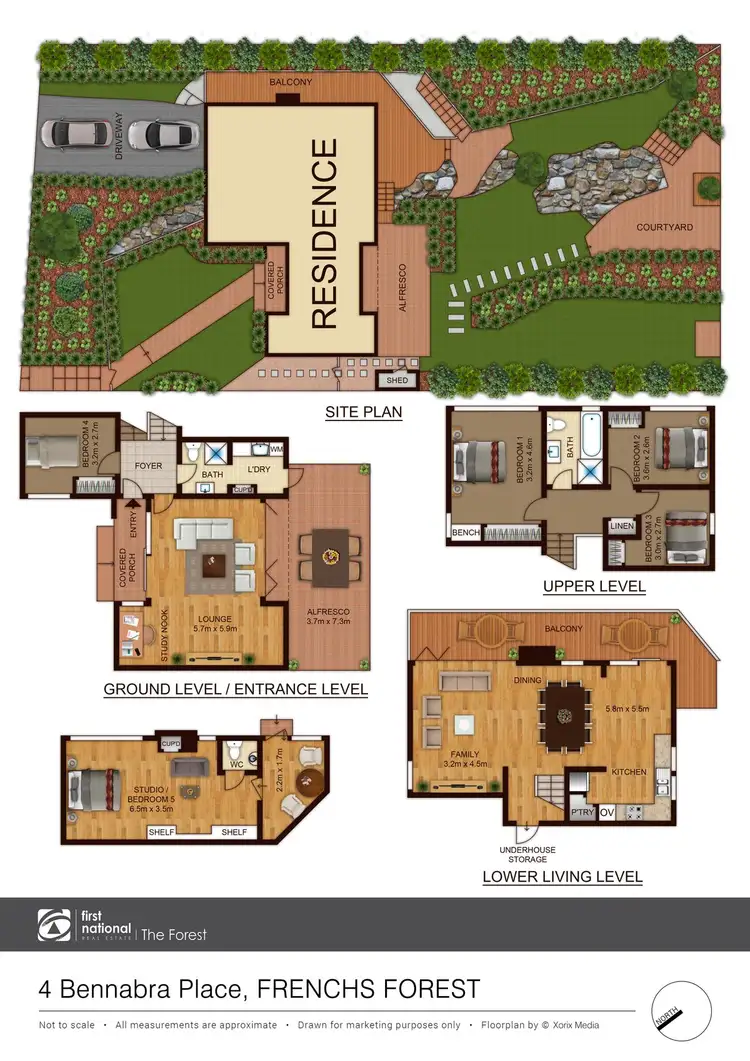 Floorplan of Homely house listing, 4 Bennabra Place, Frenchs Forest NSW 2086