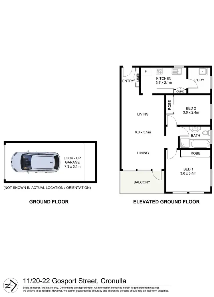 Floorplan of Homely unit listing, 11/20-22 Gosport Street, Cronulla NSW 2230