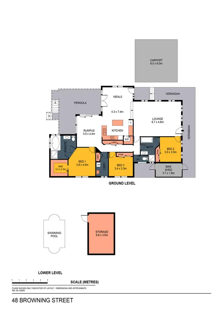 Floorplan of Homely house listing, 48 Browning Street, Kangaroo Flat VIC 3555
