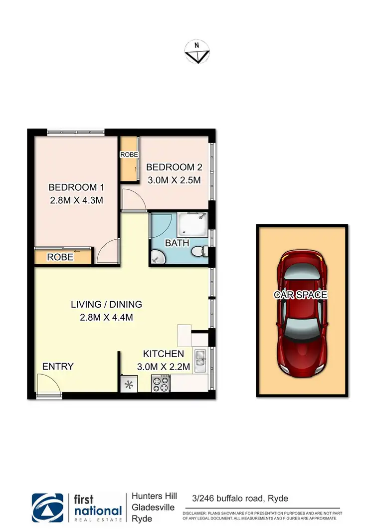 Floorplan of Homely apartment listing, 3/246 Buffalo Road, Ryde NSW 2112