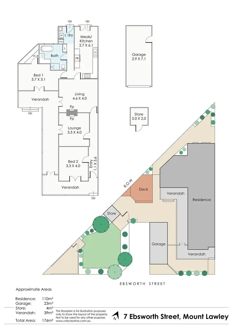 Floorplan of Homely house listing, 7 Ebsworth Street, Mount Lawley WA 6050