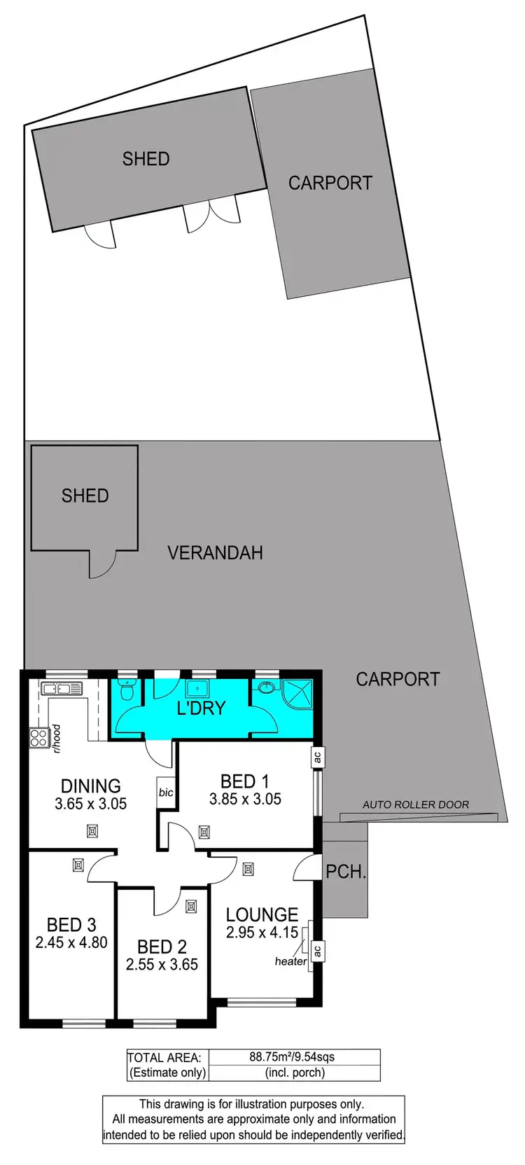 Floorplan of Homely house listing, 3 Kerry Street, Athol Park SA 5012