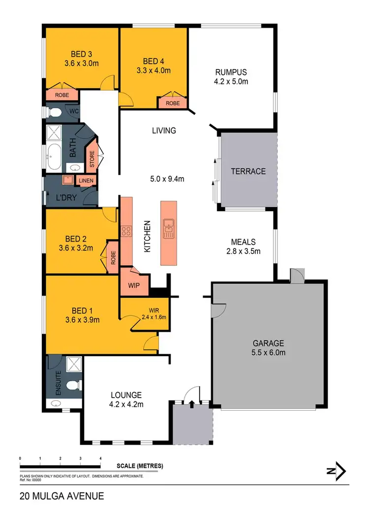 Floorplan of Homely house listing, 20 Mulga Avenue, Epsom VIC 3551