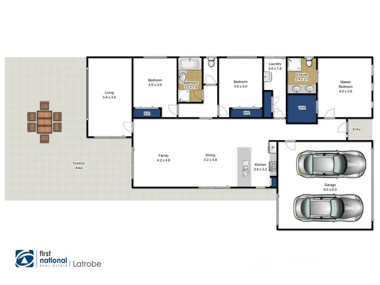 Floorplan of Homely house listing, 30 Greythorn Road, Traralgon VIC 3844