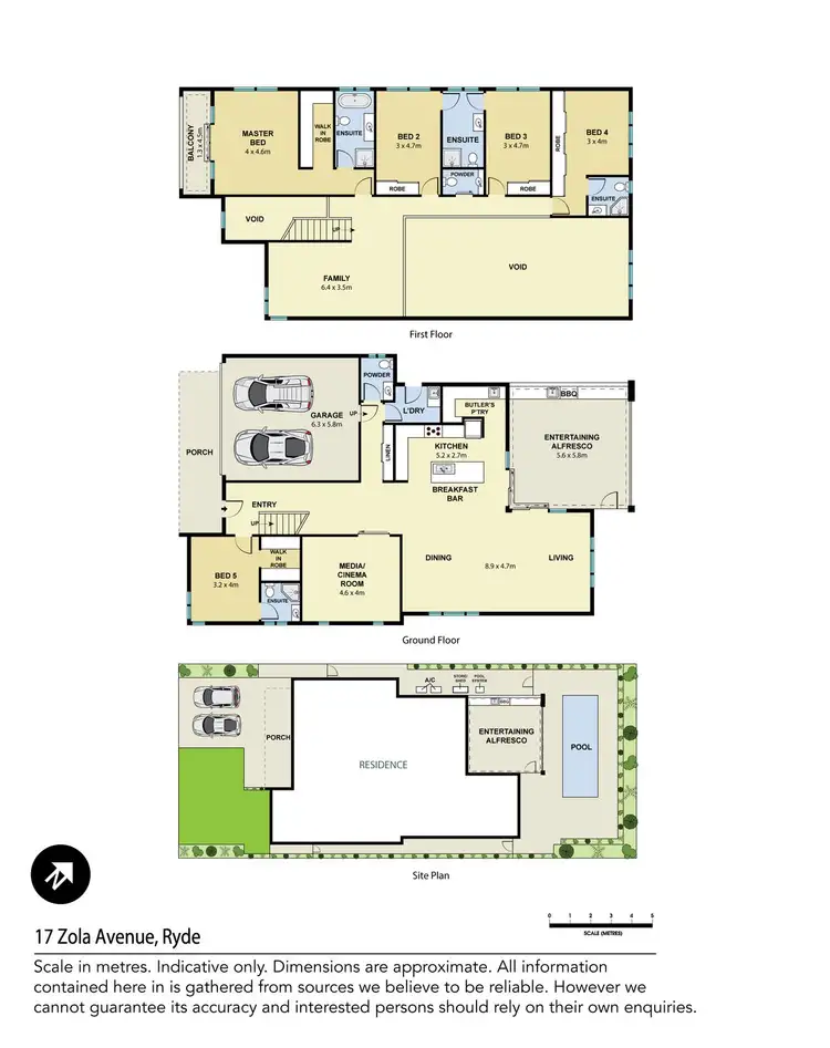 Floorplan of Homely house listing, 17 Zola Avenue, Ryde NSW 2112