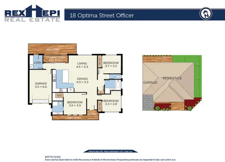 Floorplan of Homely house listing, 18 Optima Street, Officer VIC 3809