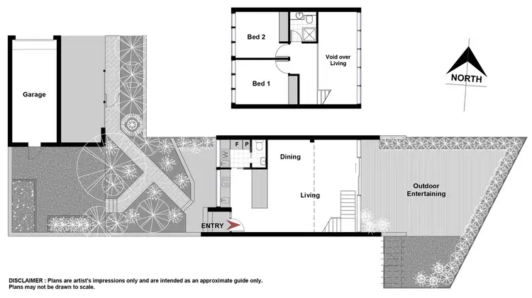 Floorplan of Homely townhouse listing, 45 Maclachlan Street, Holder ACT 2611