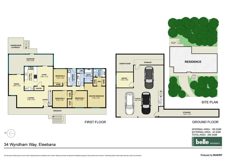 Floorplan of Homely house listing, 34 Wyndham Way, Eleebana NSW 2282