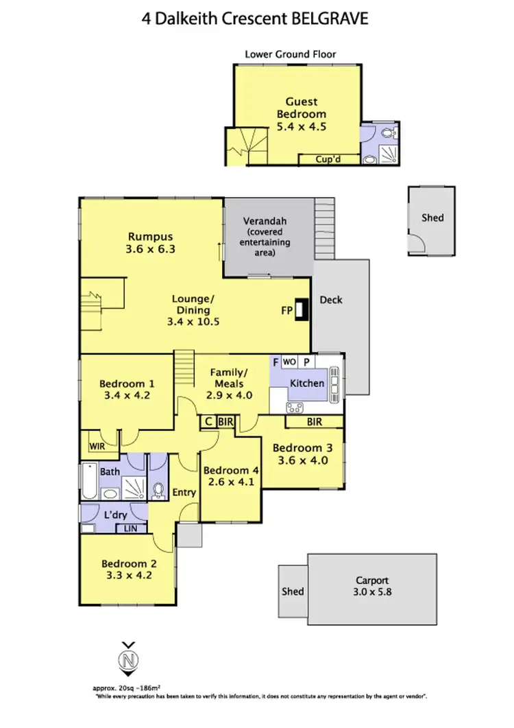 Floorplan of Homely house listing, 4 Dalkeith Crescent, Belgrave VIC 3160