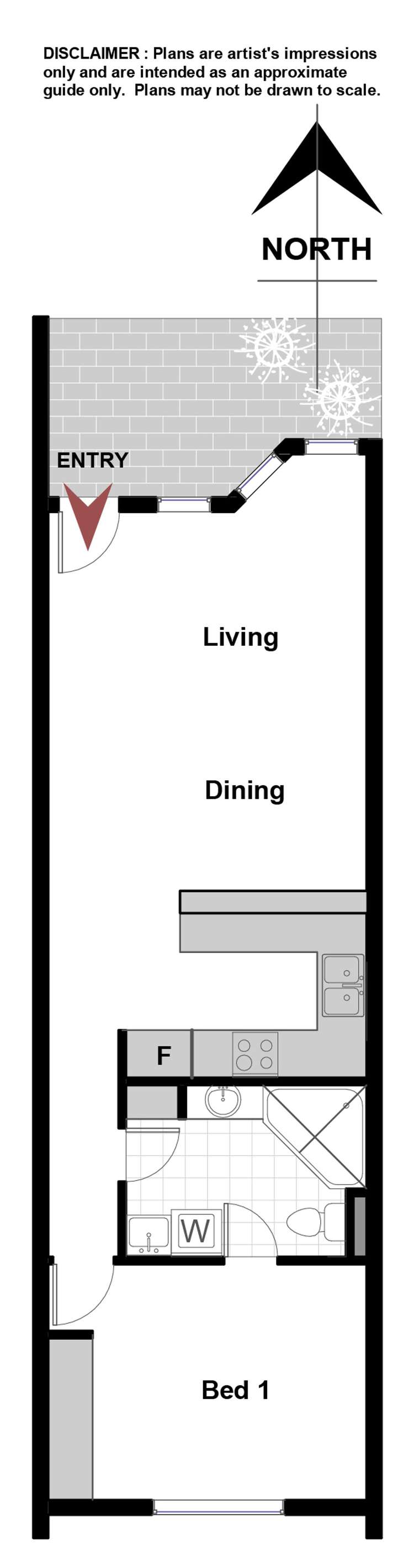 Floorplan of Homely unit listing, 42/12 Albermarle Place, Phillip ACT 2606