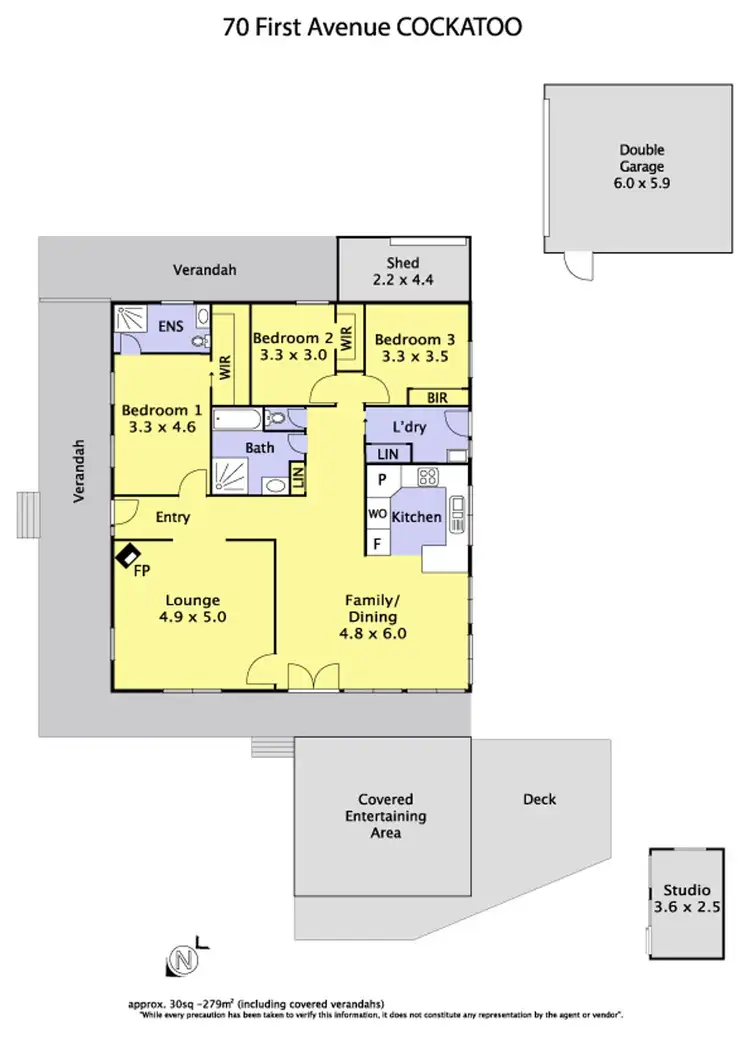Floorplan of Homely house listing, 70 First Avenue, Cockatoo VIC 3781