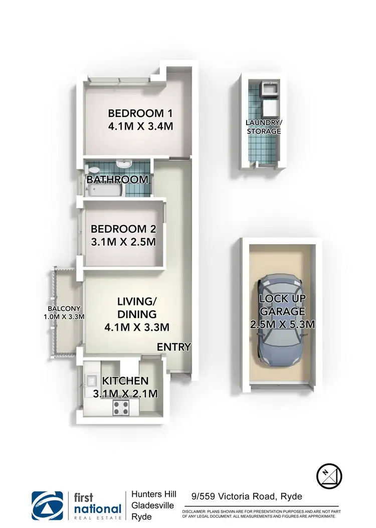Floorplan of Homely apartment listing, 9/559 Victoria Road, Ryde NSW 2112