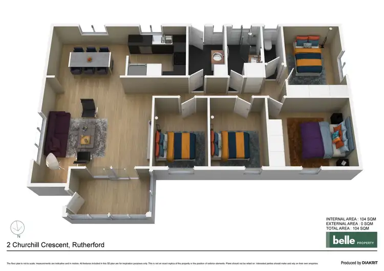 Floorplan of Homely house listing, 2 Churchill Crescent, Rutherford NSW 2320