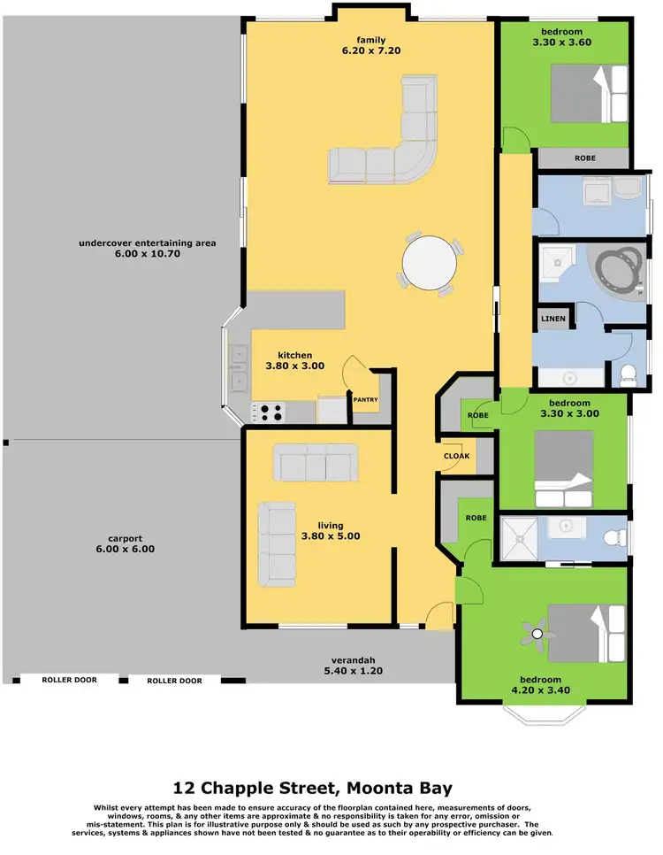 Floorplan of Homely house listing, 12 Chapple Street, Moonta Bay SA 5558