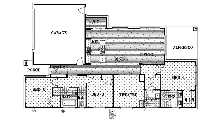 Floorplan of Homely house listing, 3 Gene Drive, Officer VIC 3809
