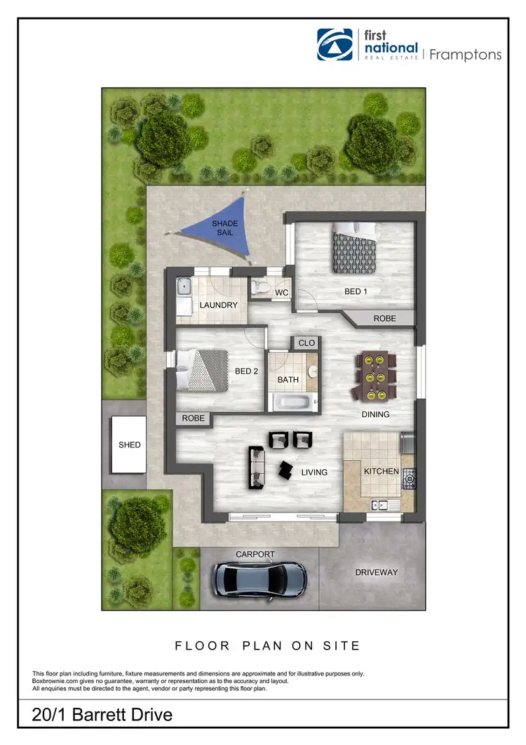 Floorplan of Homely unit listing, 20/1 Barrett Drive, Desert Springs NT 870