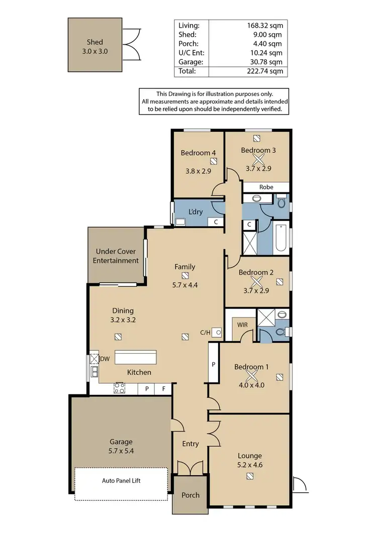 Floorplan of Homely house listing, 11 Wilson Court, Reid SA 5118