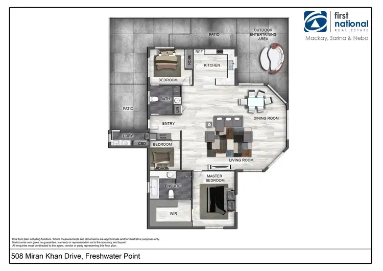 Floorplan of Homely house listing, 508 Miran Khan Drive, Freshwater Point QLD 4737