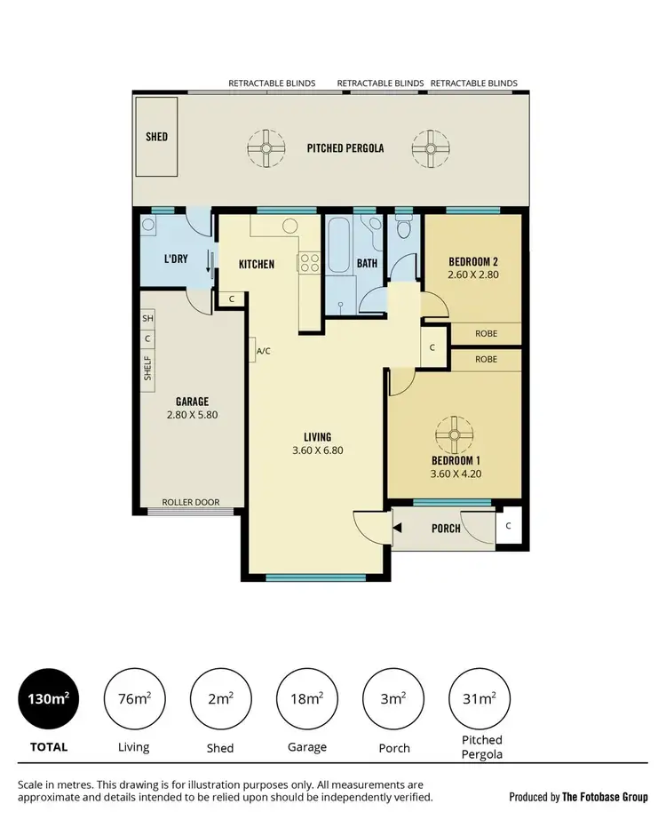 Floorplan of Homely unit listing, 2/50 Yacca Road, Seacliff SA 5049