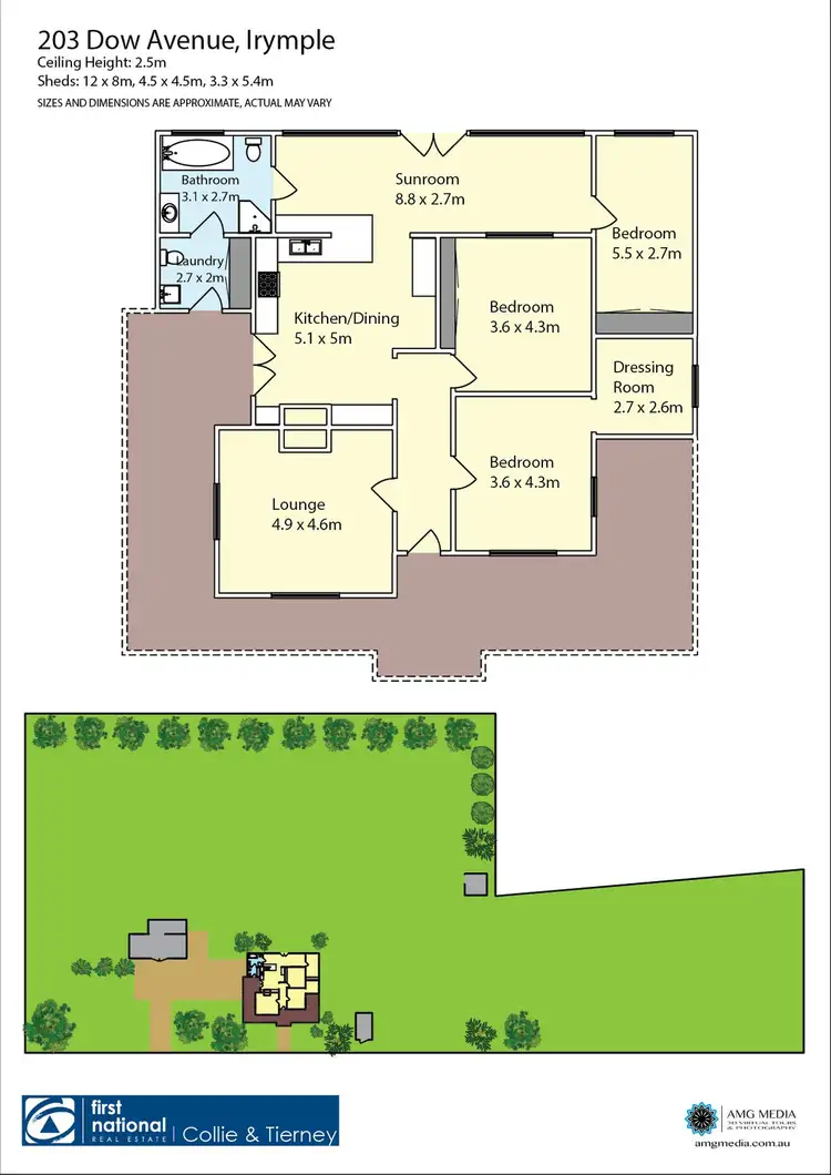 Floorplan of Homely house listing, 203 Dow Avenue, Irymple VIC 3498