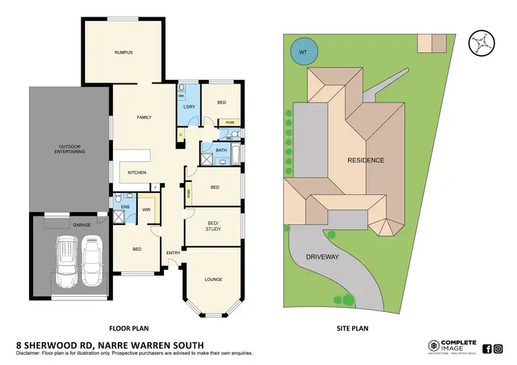 Floorplan of Homely house listing, 8 Sherwood Road, Narre Warren South VIC 3805
