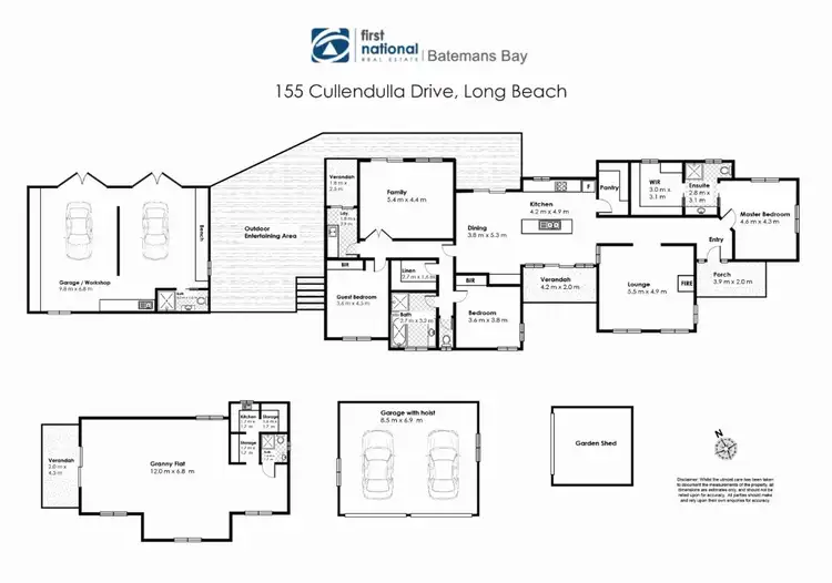 Floorplan of Homely house listing, 155 Cullendulla Drive, Long Beach NSW 2536