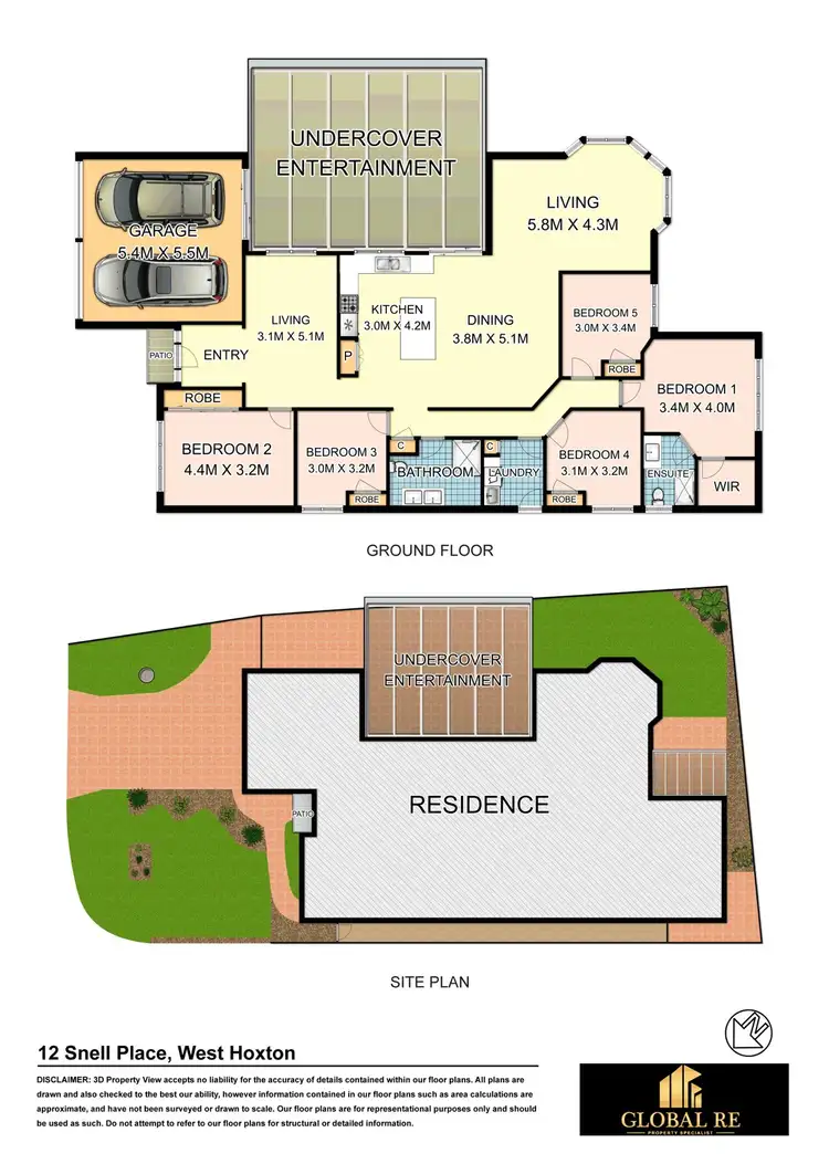 Floorplan of Homely house listing, 12 Snell Place, West Hoxton NSW 2171