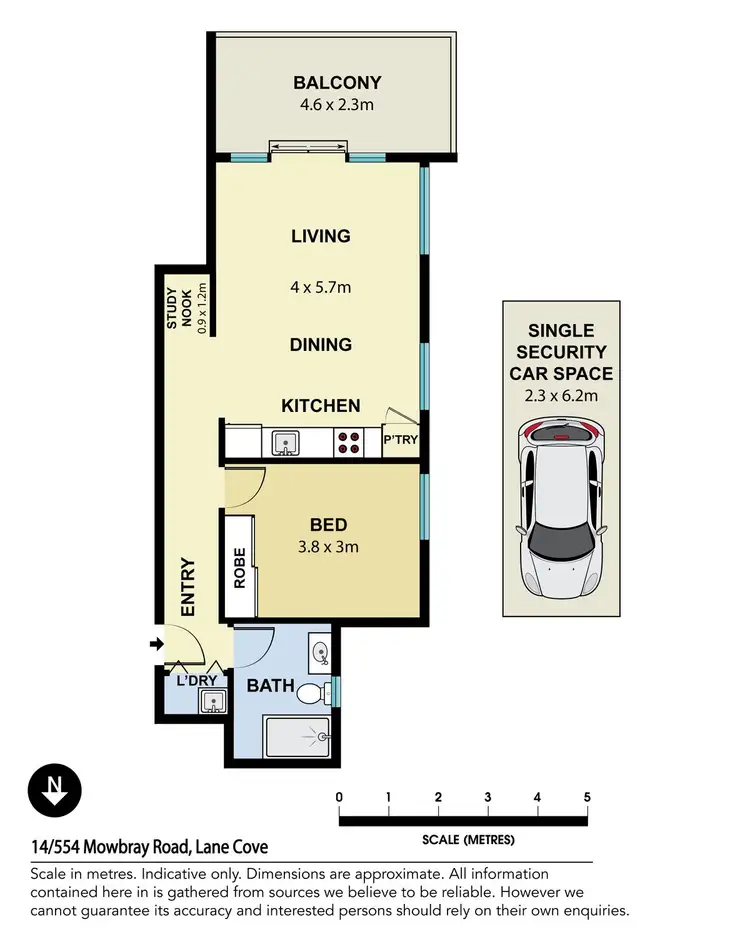 Floorplan of Homely apartment listing, 14/554 Mowbray Road, Lane Cove NSW 2066