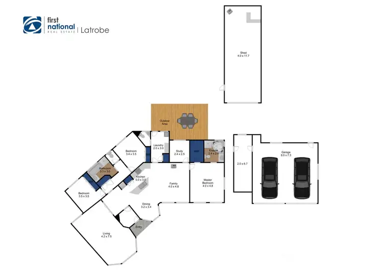 Floorplan of Homely house listing, 5 Chester Close, Traralgon VIC 3844