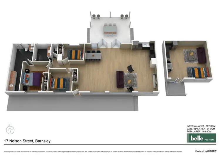 Floorplan of Homely house listing, 17 Nelson Street, Barnsley NSW 2278