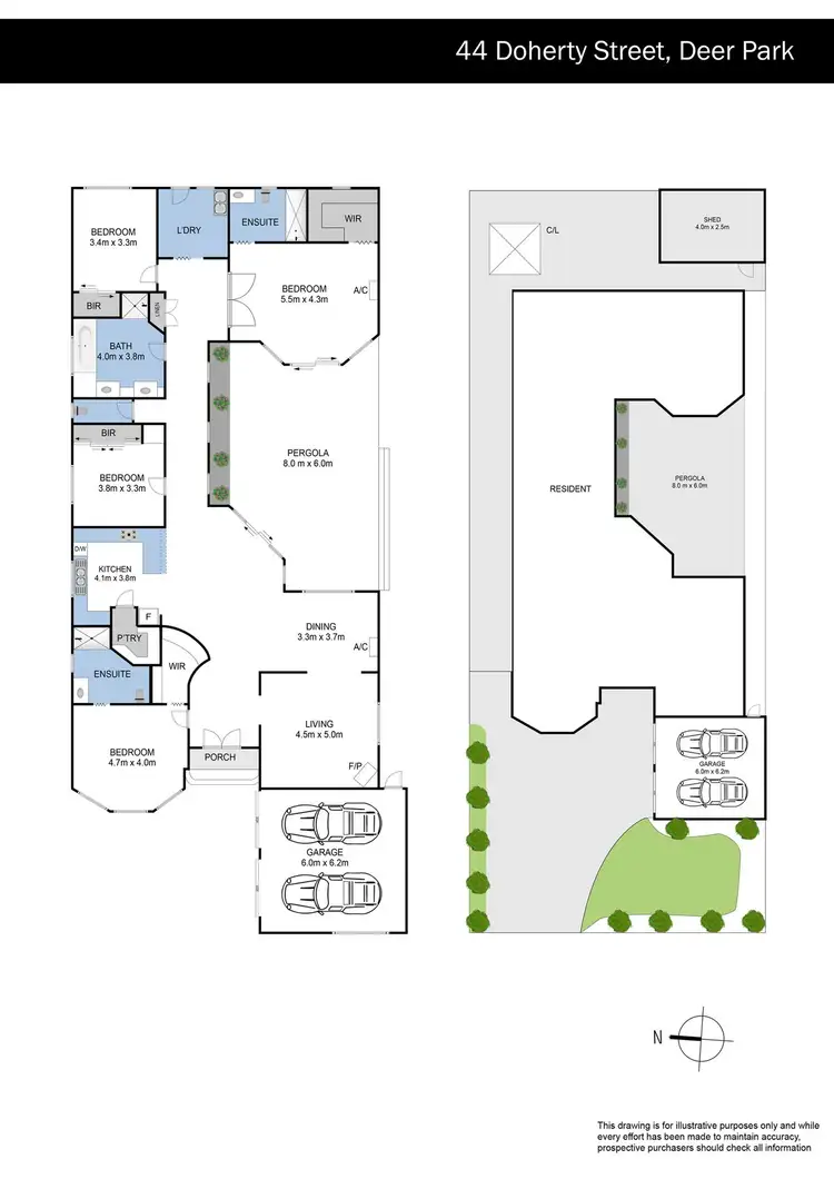 Floorplan of Homely house listing, 44 Doherty Street, Deer Park VIC 3023