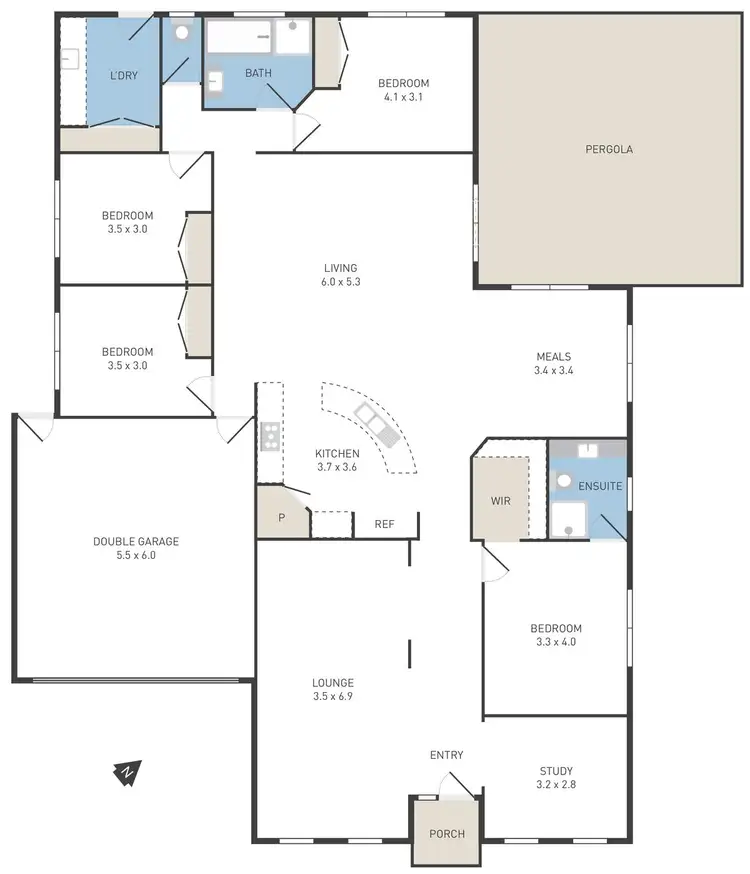 Floorplan of Homely house listing, 6 Yankos Drive, Werribee VIC 3030