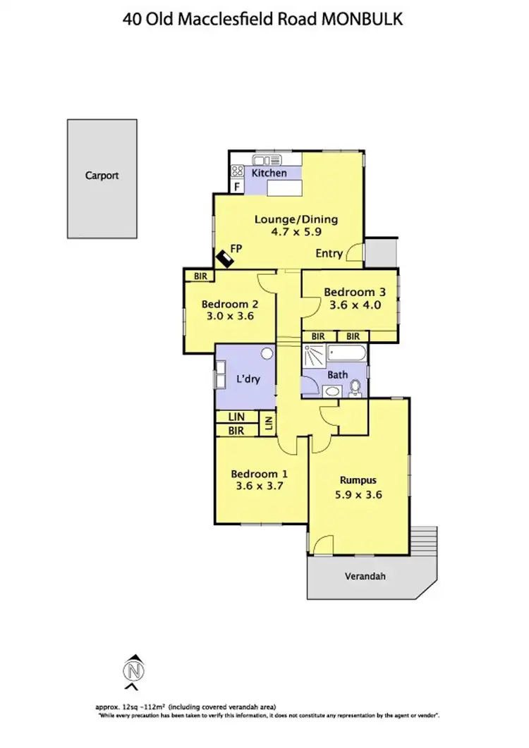 Floorplan of Homely house listing, 40 Old Macclesfield Road, Monbulk VIC 3793