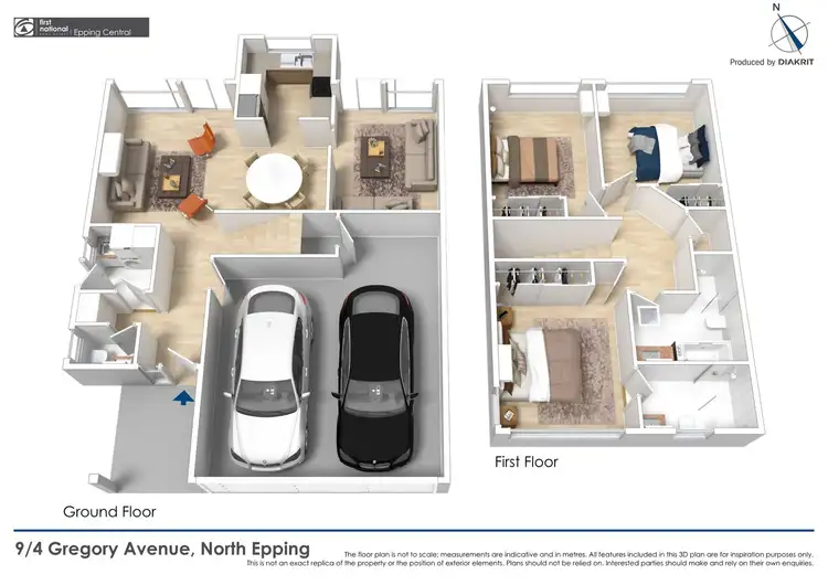 Floorplan of Homely townhouse listing, 9/4 Gregory Avenue, North Epping NSW 2121