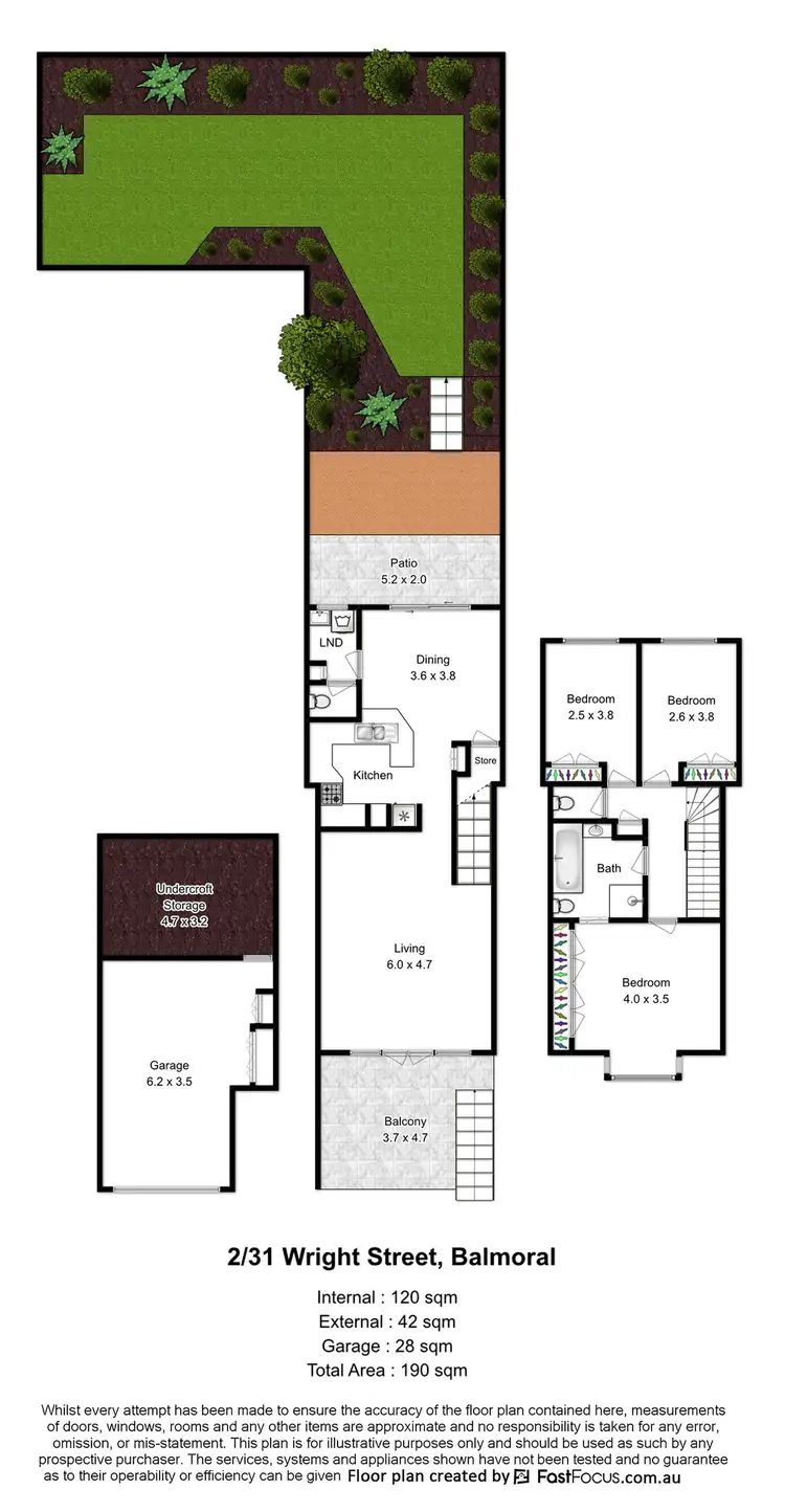Floorplan of Homely townhouse listing, 2/31 Wright Street, Balmoral QLD 4171