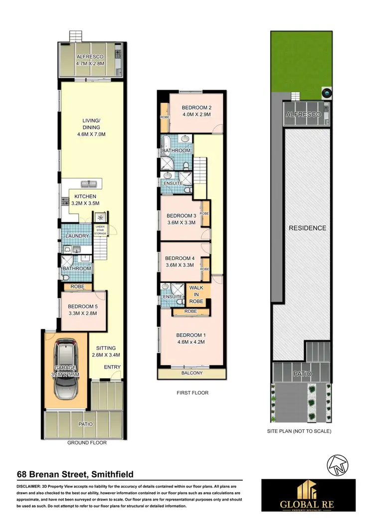 Floorplan of Homely semi-detached listing, 68B Brenan street, Smithfield NSW 2164