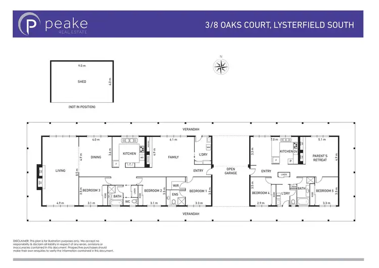 Floorplan of Homely house listing, 3/8 Oaks Court, Lysterfield South VIC 3156