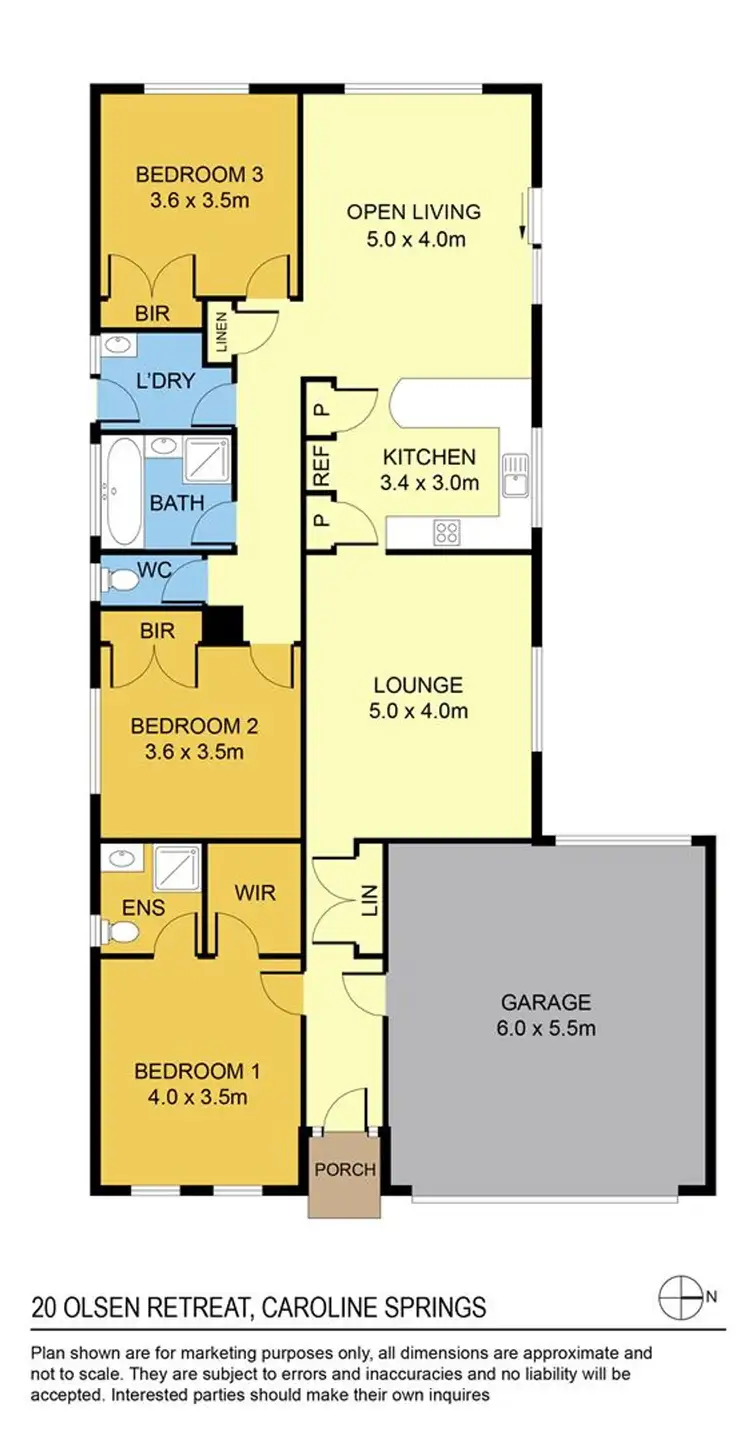 Floorplan of Homely house listing, 20 Olsen Retreat, Caroline Springs VIC 3023