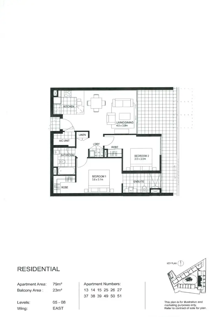 Floorplan of Homely apartment listing, 15/1 Marlin Parade, Cairns City QLD 4870