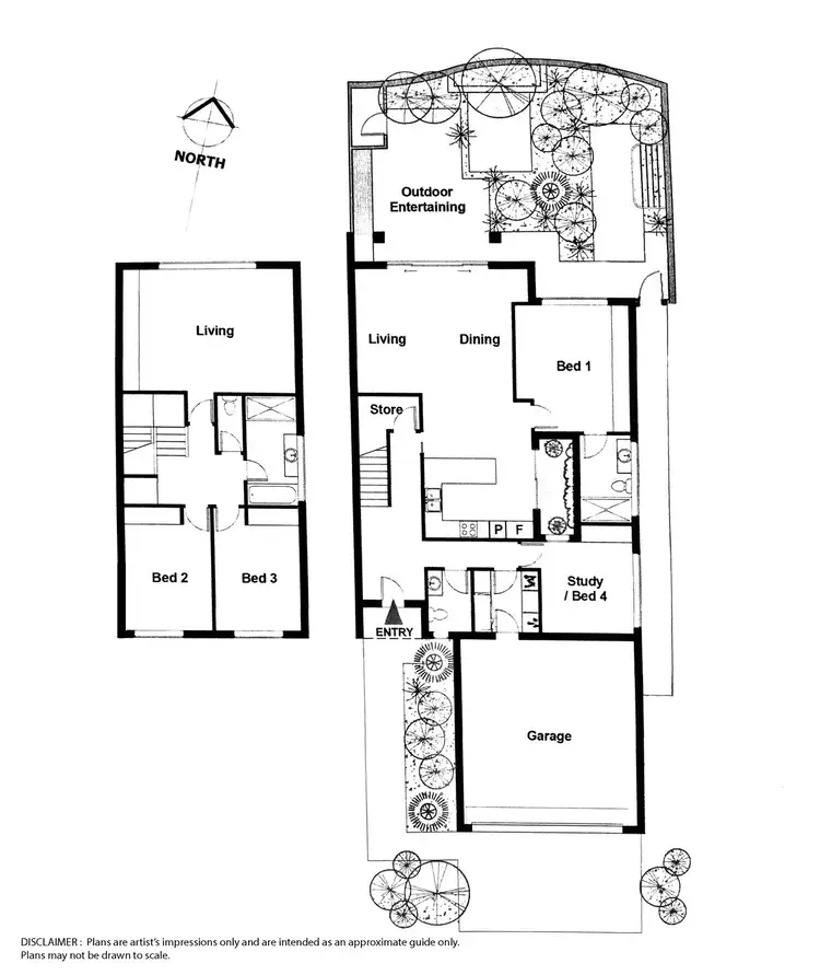 Floorplan of Homely townhouse listing, 22/6 Grose Street, Deakin ACT 2600