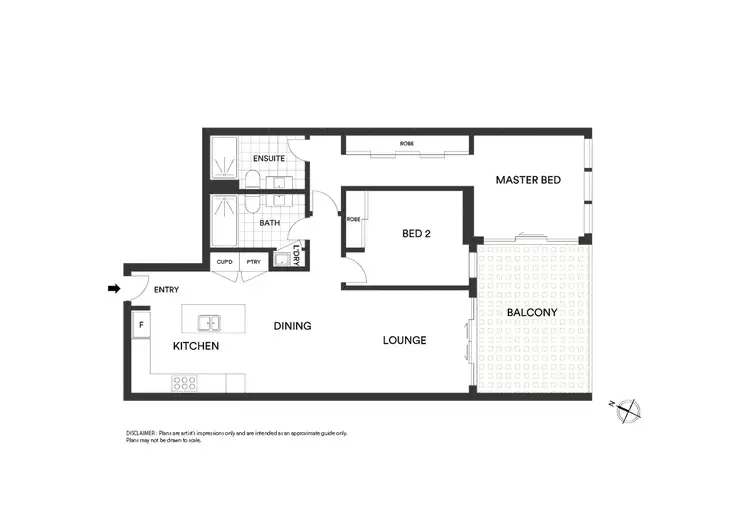 Floorplan of Homely apartment listing, 1613/240 Bunda Street, City ACT 2601