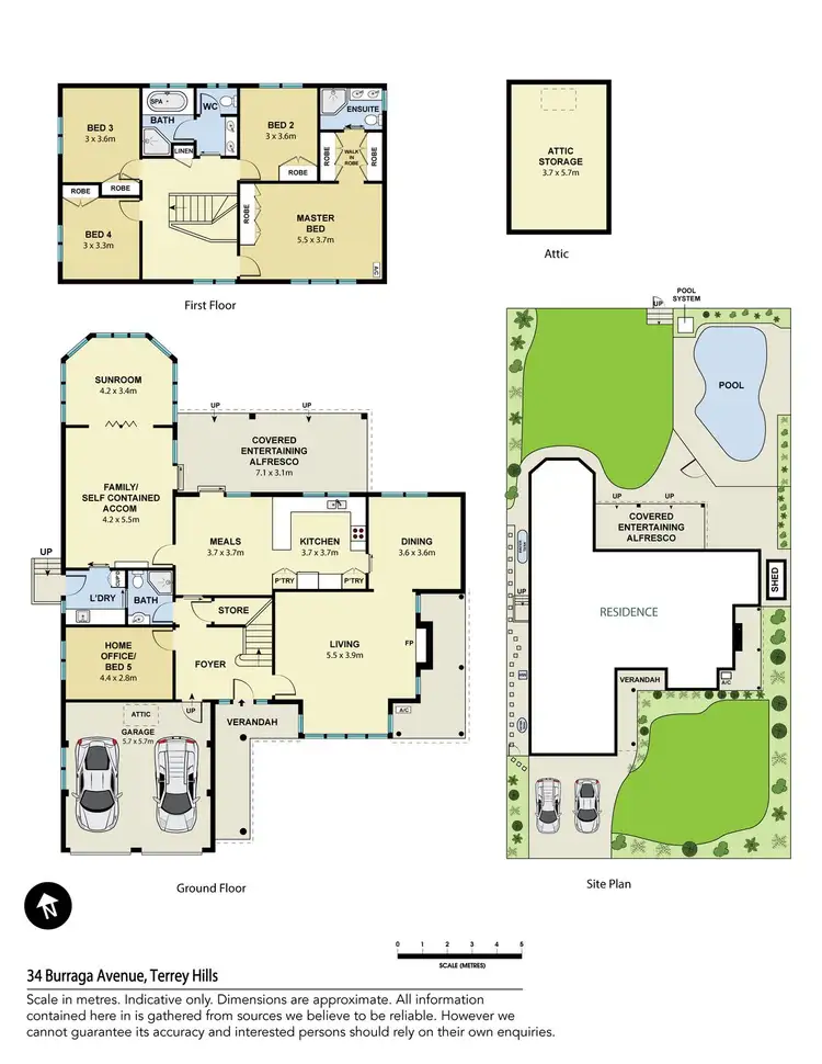 Floorplan of Homely house listing, 34 Burraga Avenue, Terrey Hills NSW 2084