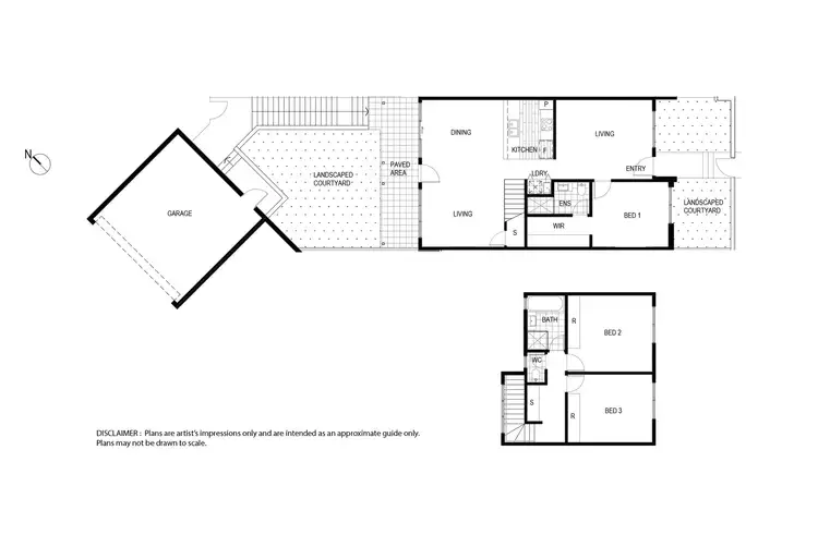 Floorplan of Homely townhouse listing, 84/103 Redfern Street, Macquarie ACT 2614