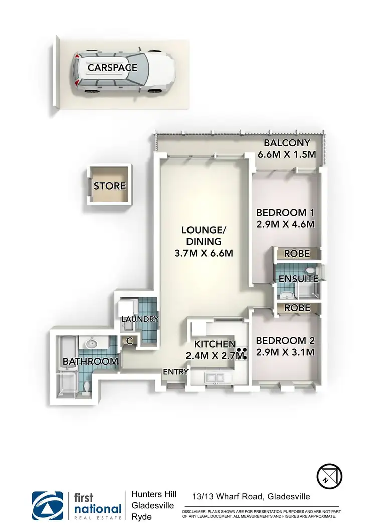 Floorplan of Homely apartment listing, 13/13-15 Wharf Road, Gladesville NSW 2111