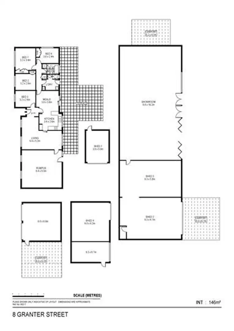 Floorplan of Homely house listing, 8 Granter Street, Kangaroo Flat VIC 3555