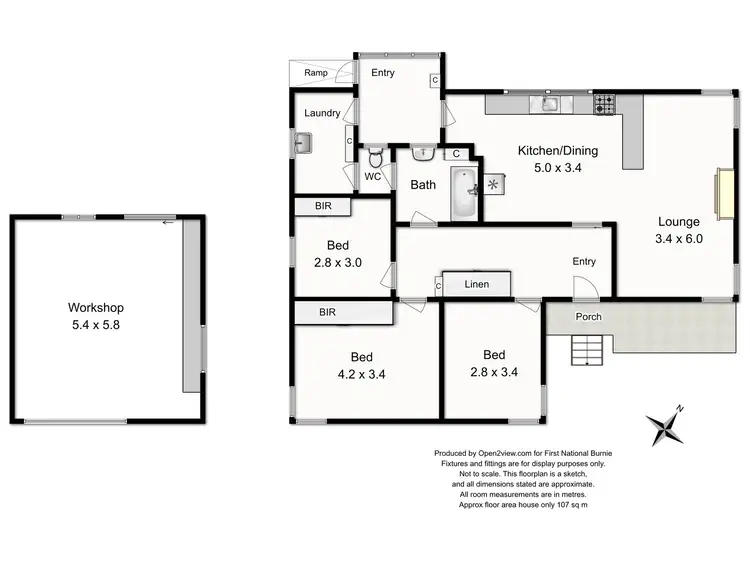 Floorplan of Homely house listing, 11 Oates Street, Montello TAS 7320